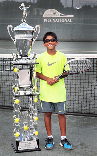 WIN THE TALLEST TROPHY IN JUNIOR TENNIS (6' FEET TALL)